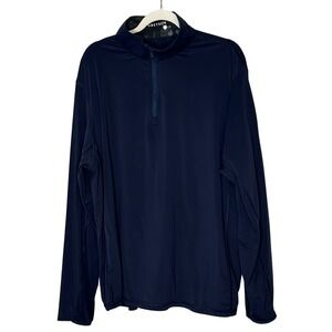 Greyson Men's Navy Blue Quarter Zip Long Sleeve Golf United Sugars Logo‎ XL